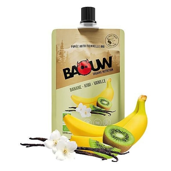 PURÉES ET COMPOTES ÉNERGÉTIQUES BIO BANANE - KIWI - VANILLE