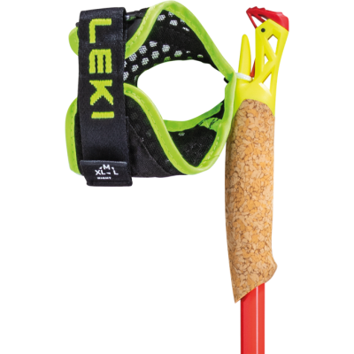 Leki - Vertical K Bright Red - Neon yellow