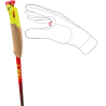 Leki - Vertical K Bright Red - Neon yellow