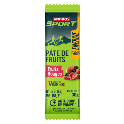 Andros - Pâtes De Fruits Vitaminées Fruits Rouge