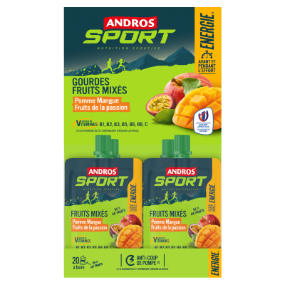 Andros - Gourdes de Fruits Mixés Pomme Banane 