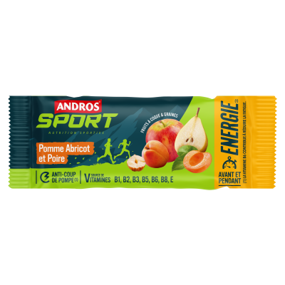 Andros - Barres enérgetique Pomme Poire Abricot 	