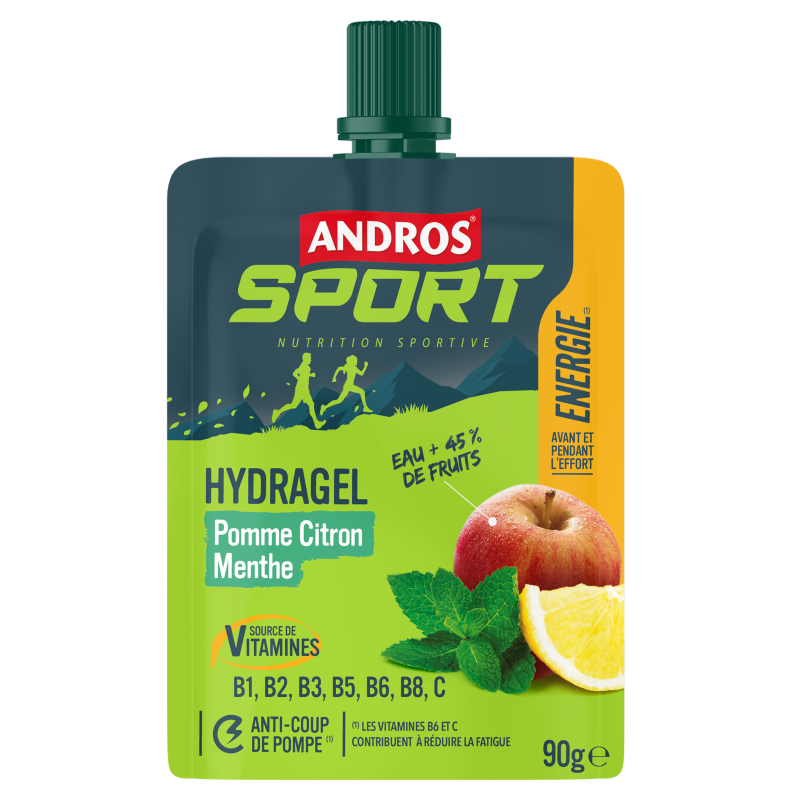 Andros -  Gourde Hydragel Pomme Citron Menthe