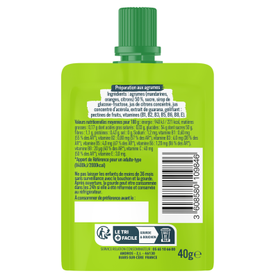 Andros -  Goudes Gel Boost Coup De Fouet Agrumes Guarana