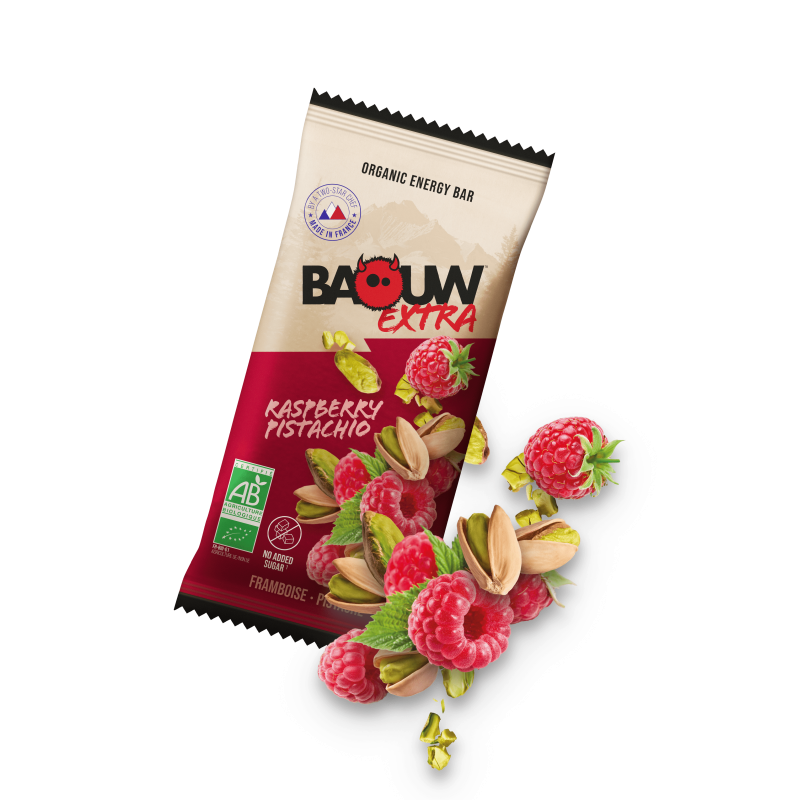 Baouw - Barre Énergétique Bio Framboise pistache