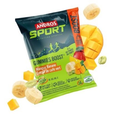 Andros - Gummies boost Mangue Banane-Café vert 