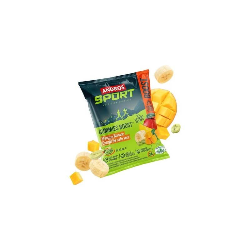 Andros - Gummies boost Mangue Banane-Café vert 