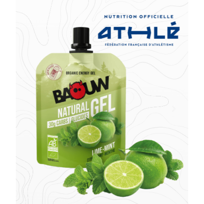 Baouw- Gels Énergétiques Bio Citron Vert Menthe