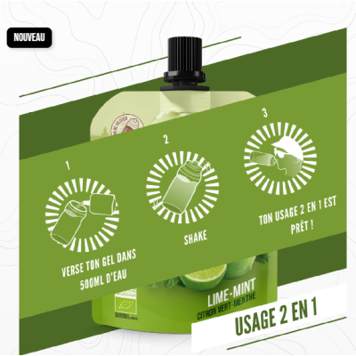 Baouw- Gels Énergétiques Bio Citron Vert Menthe