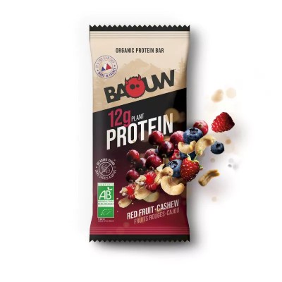 Baouw- Barre Protéinée Fruit Rouge Cajou