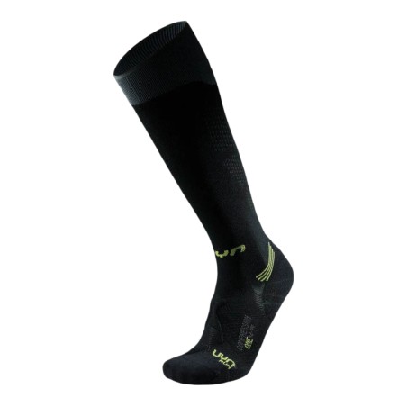 Uyn  - Chaussettes M Run Compression One Black Grey Lime