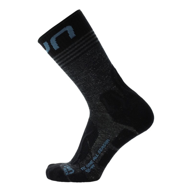 Uyn - Chaussettes Trekking One Mid (toutes saisons) Black/Avio