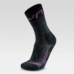 Uyn - Chaussettes W Trekking One Mid (toutes saisons) Black/purple