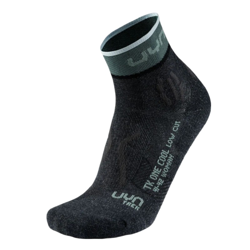 Uyn  - Chaussettes W Trekking One Cool Low Cut Anthracite/Green