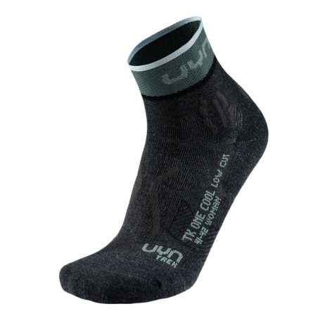 Uyn  - Chaussettes W Trekking One Cool Low Cut Anthracite/Green