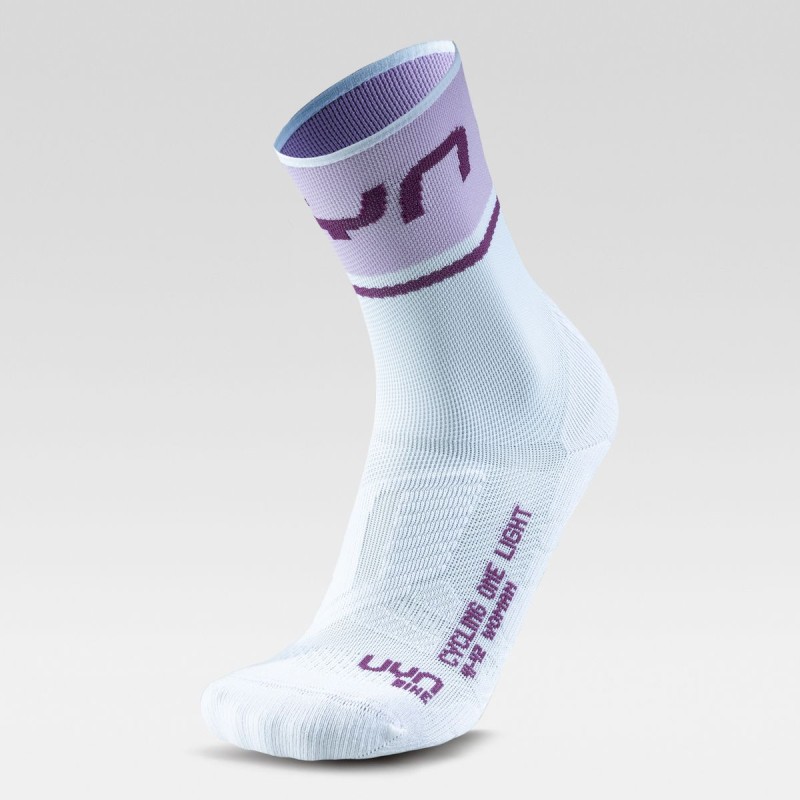 Uyn  – Woman Cycling One Light Socks – White/Lilac