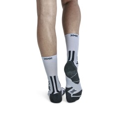 X-Socks - Chaussettes Trail run Perform Crew Pearl Grey/Charcoal