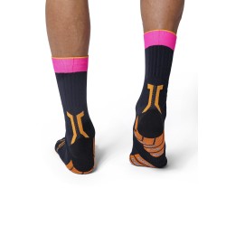 X-Socks - Chaussettes Trail Run Terraskin Expert Crew Fluopink/Black