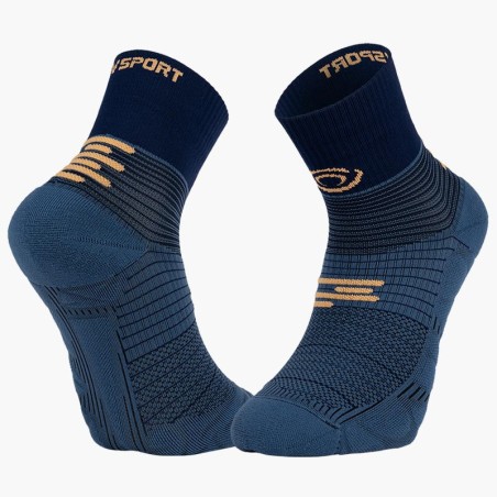 BV Sport - Chaussettes Run Marathon.2 Mid Bleu/Marine