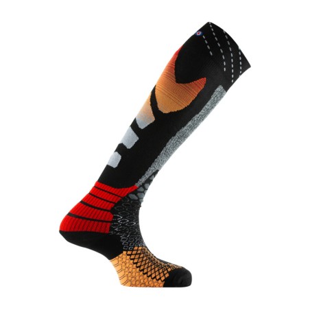 Thyo - Chaussettes De Ski Tech 2 Noir/Orange